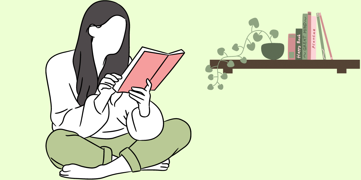 A Girl Reading Book